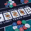 Pokermatta – med bärväska Rutschfri vattentät pokerbordsunderlägg Pokerunderlägg – 179 x 89 cm – Grön