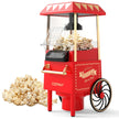 Retro – Popcornmaskin 1200W Varmluft med Måttbägare Utan Olja – 67 ml – Röd