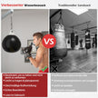 Vattenbokssäck – Boxningssäck med justerbar metallkedja – 50 kg Ø 45 cm – Svart