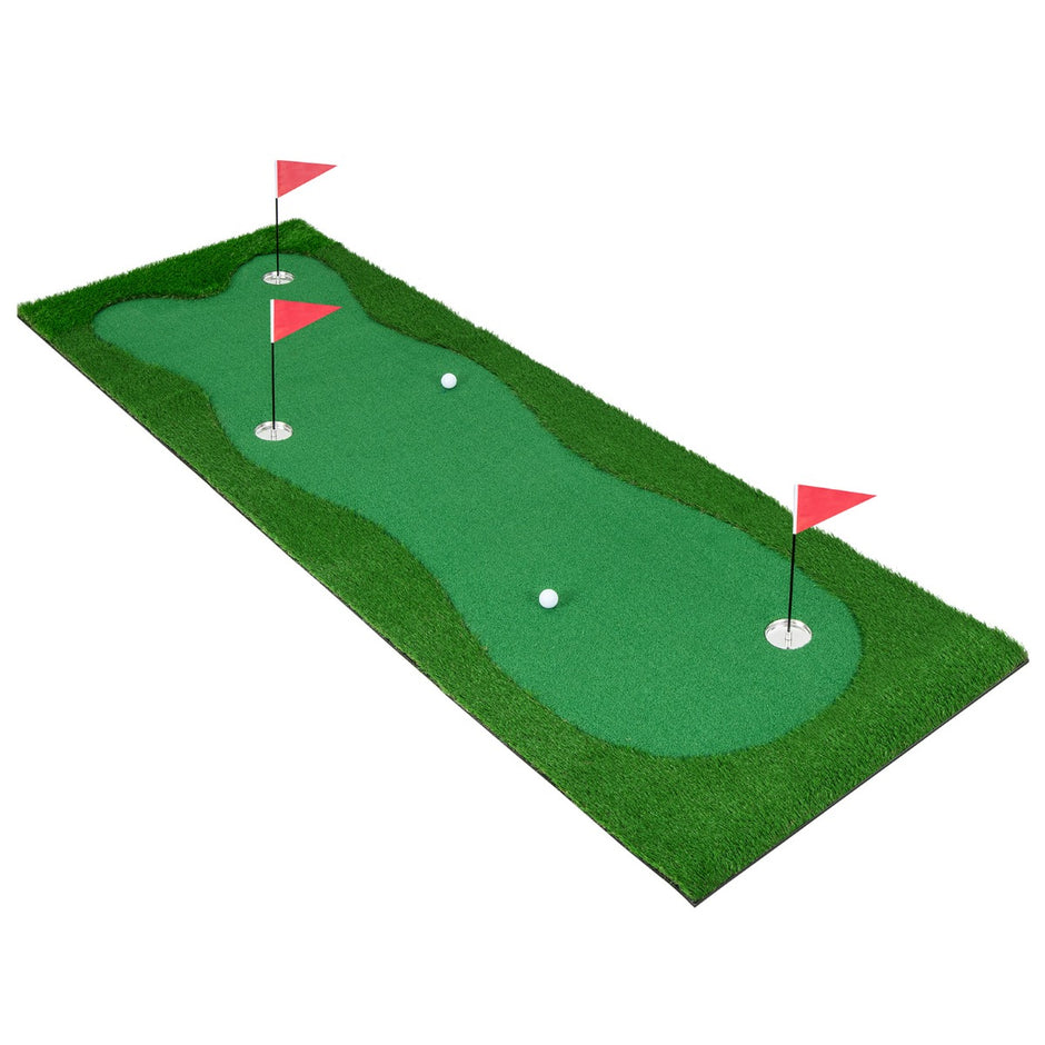 Golfputsmatta – Golfmatta med träningsmatta för konstgräs Home Green – 300 x 100 cm – Grön