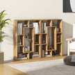 Modern – bokhylla med fack och tippskydd Geometrisk öppen stående – 7 – Natur