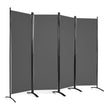 panel – hög rumsavdelare Bärbar skiljevägg med stålram – 4 173 cm – Grå
