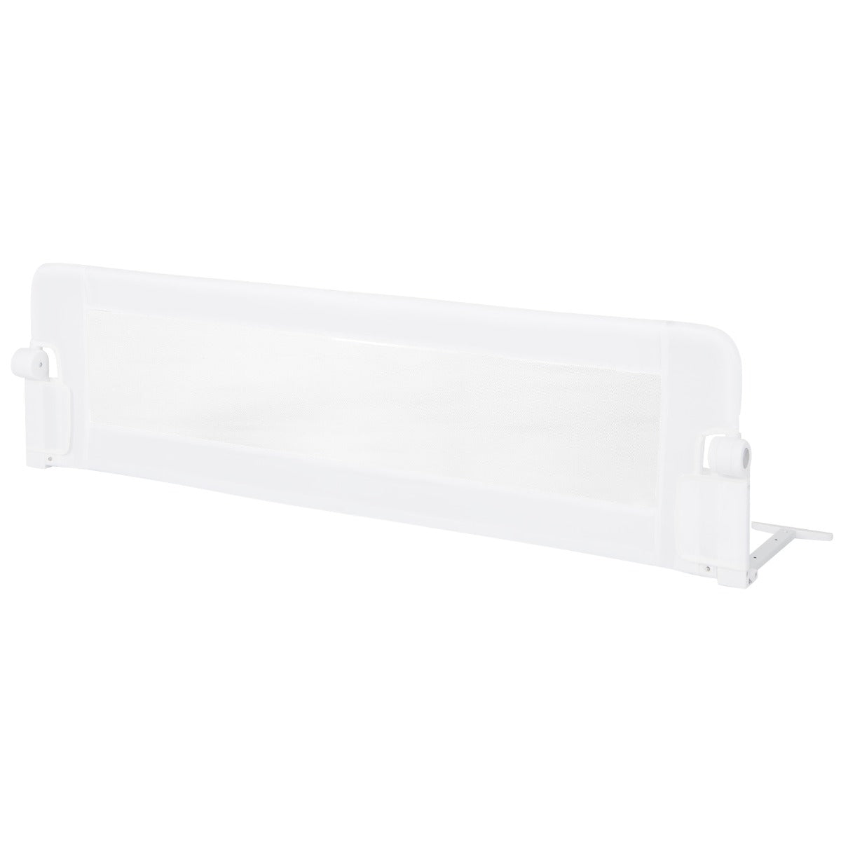 Vikbar – säkerhetsgrind för barnsängar med justerbara remmar – 150 x 40,5 x 42 cm – Vit