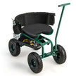 Rullstol – med hjul 360° vridbar höjdjusterbar mobil trädgårdsstol – 90 x 59 x 106 cm – Grön