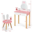 Sminkbord – för barn med pall Princess + – 60 x 34 x 103 cm – Rosa
