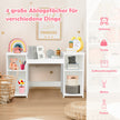i – toalettbord för barn med spegel – 2 1 107 x 40 x 117 cm – Vit