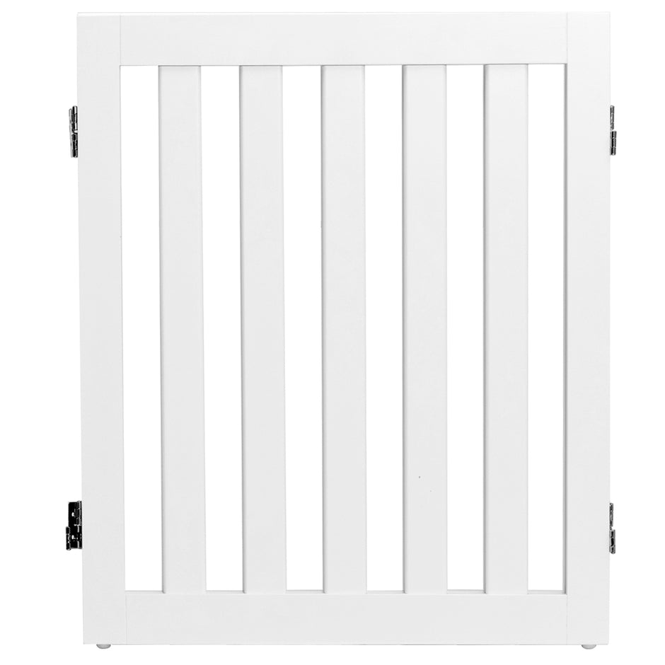 Hundspärr – Hög Skyddsport Trä Vikbar Paneler – 60 cm 2 – Vit
