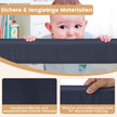 Vikbar – sängstång med justerbara och ONE Click hopfällbara remmar Sängskydd – 150 x 42 cm – Grå