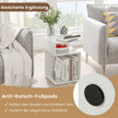 S – format sidobord med öppna fack Modernt sängbord – 2 33 x 33 x 50 cm – Vit