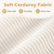 U – formad soffa för personer, Cloud med tyg i kord, modern – 5-6 – Beige