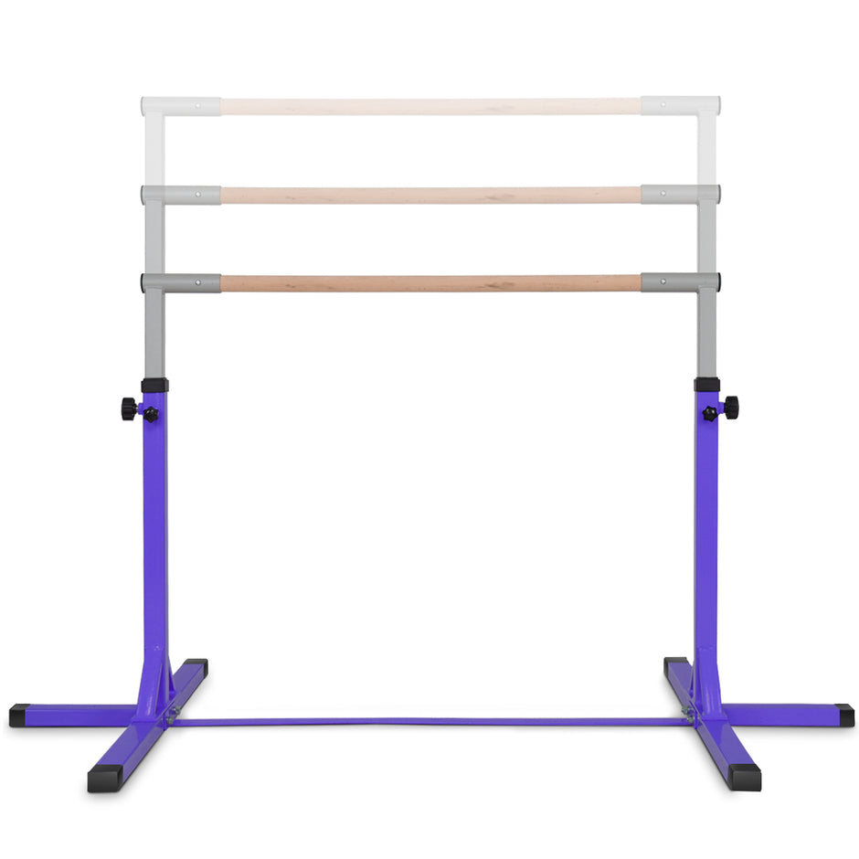 Gymnastik – Horisontell Stång Höjdjusterbar Heavy Duty Rosa/Blå/ – Lila