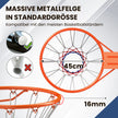 Inomhusbasketkorg – med ring och nät Mini för – Ø 45 cm – Orange