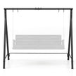 Gungstativ – i metall med hängande ringar Gungställning – 5 210 x 115 x 175 cm – Svart