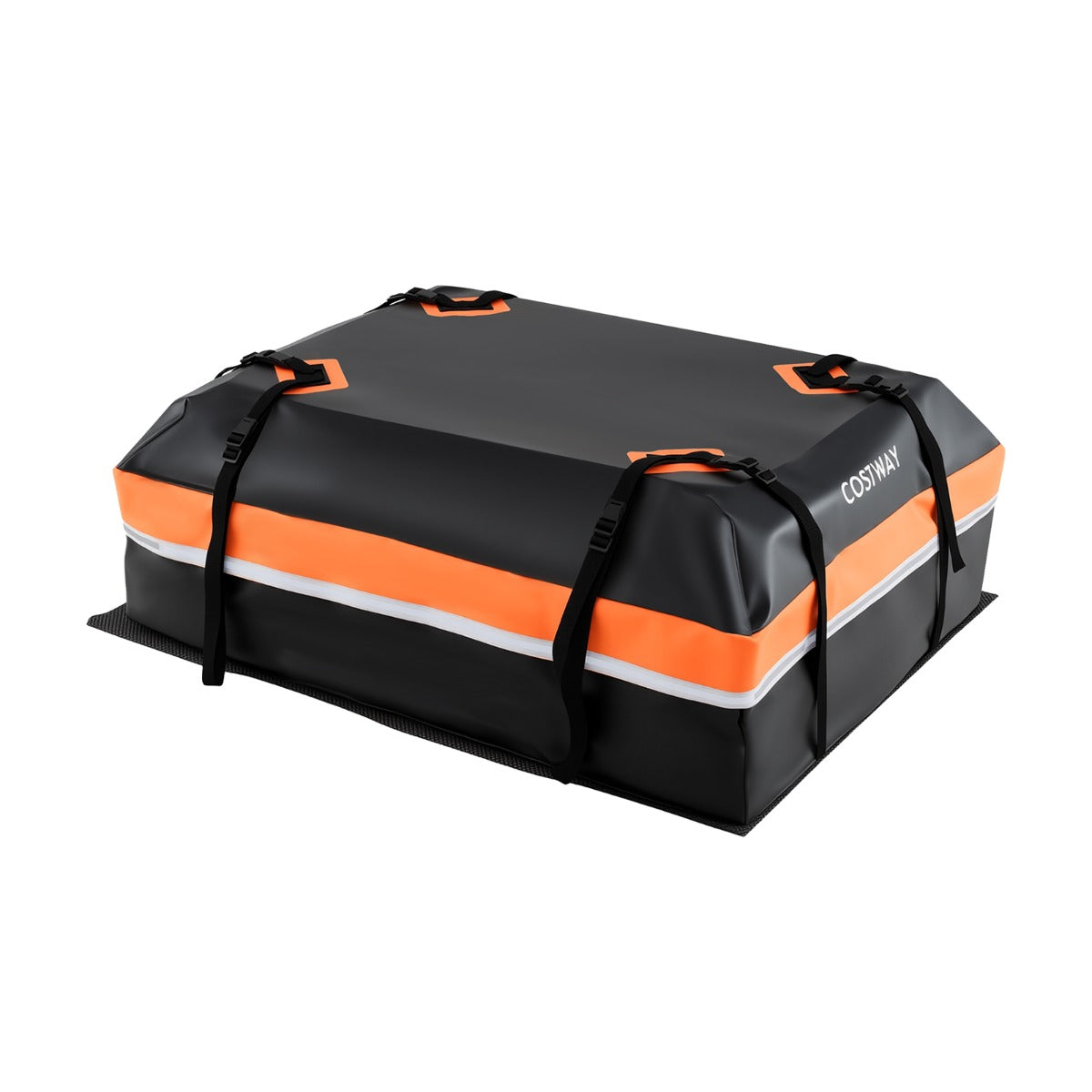 450L – bil takbox med anti rutschmatta och dörrhakar lås bärväska – 6 – Orange