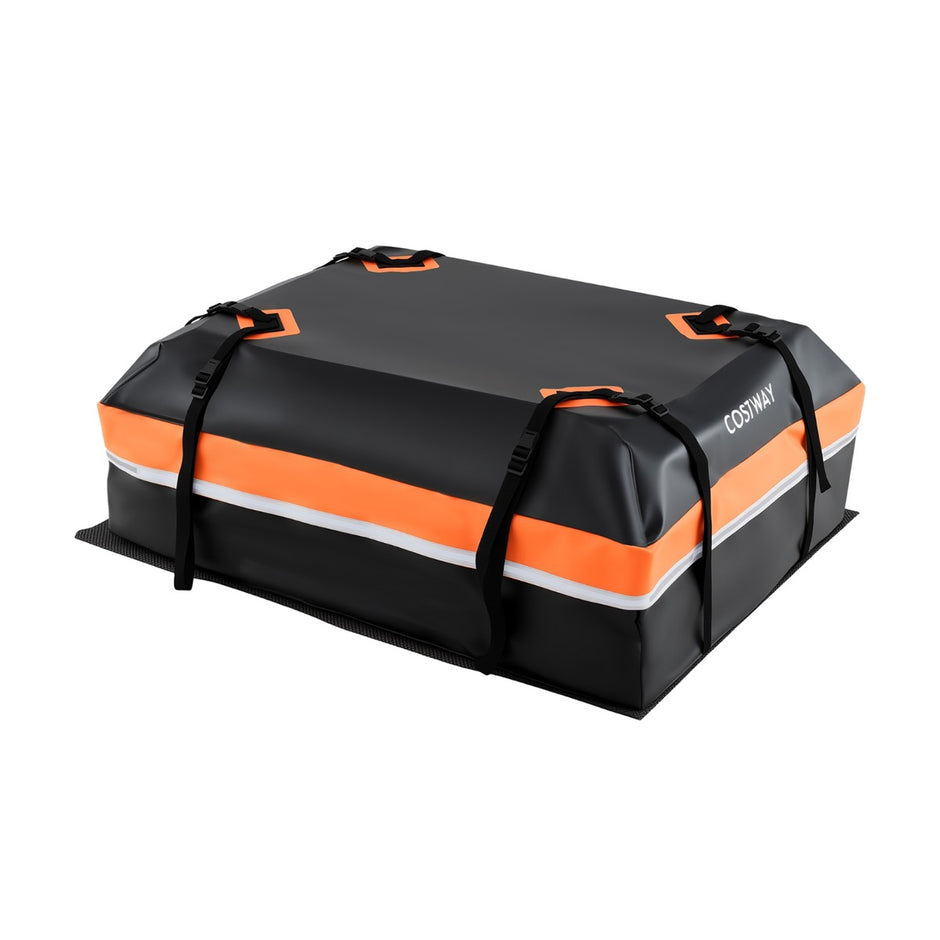 450L – bil takbox med anti rutschmatta och dörrhakar lås bärväska – 6 – Orange