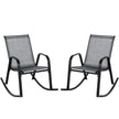 Set – med gungstolar ventilerande tygsits Ergonomic Swing Grey – 2 – Grå