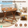 Väderbeständigt – trädgårdsbord med paraplyhål Åttakantigt träbord Balkongbord Matbord – Natur