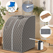 Bärbar – ångbastu 3L 1000W Mini hemmabastu med justerbara temperaturer – 9 78 x 87 x 101 cm – Grå