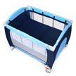 i – hopfällbar resesäng och babyvagga – 4 1 123 x 63 x 76 cm – Blå