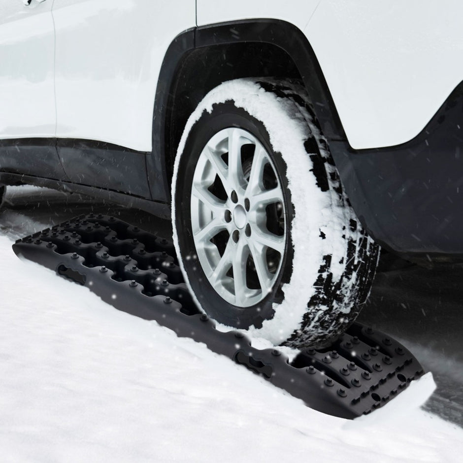 Sandplattor – Offroad delar Starthjälp Däckstege för sand/lera/snö – 2 107 x 31 x 7 cm – Svart