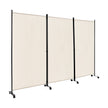 Rumsavdelare – på hjul Vikbar skärm med fritt kombinerbara paneler – 3 180 cm – Beige