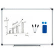 Whiteboard – Magnettavla Skrivtavla Väggtavla Memoboard med aluminiumram – 90 x 60 cm – Vit