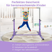 Horisontell – gymnastikstång, justerbar i höjdled, gymnastikstänger upp till lastkapacitet för inomhusbruk – 100 kg – Violett