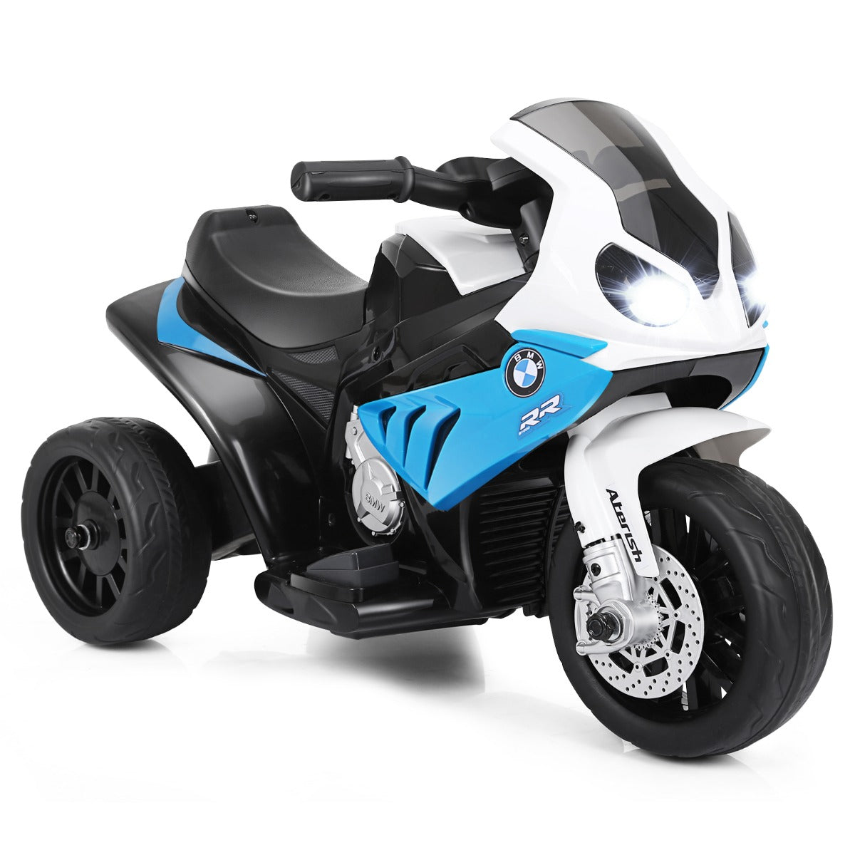6V – elmotorcykel barnmotorcykel elfordon för – 66 x 37 x 44,5 cm – Blå