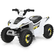 6V – batteridriven Quad Mini för småbarn – 73 x 40 x 44,5 cm – Vit
