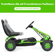 Pedal – Go Kart med justerbar sits hjul åkbil + – 4 92 x 50 x 53 cm – Grön