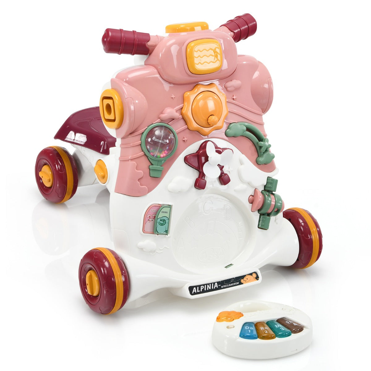 i – sittande stående rullator för bebisar Baby – 3 1 46 x 46 x 46 cm – Rosa