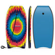 Barnbodyboard – med EPS kärna och XPE topp HDPE underdel handledsrem, explosivt mönster – 104 cm – Färgglad