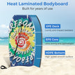 Lång – bodyboard för barn med EPS kärna, XPE topp, HDPE underdel och virvelmönster, surfbräda – 94 cm – Blå