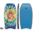 Lång – bodyboard för barn med EPS kärna, XPE topp, HDPE underdel och virvelmönster, surfbräda – 94 cm – Blå