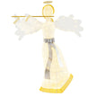 Upplyst – julängel med LED lampor dimensionell ängelfigur juldekoration – 100 3 – Guld