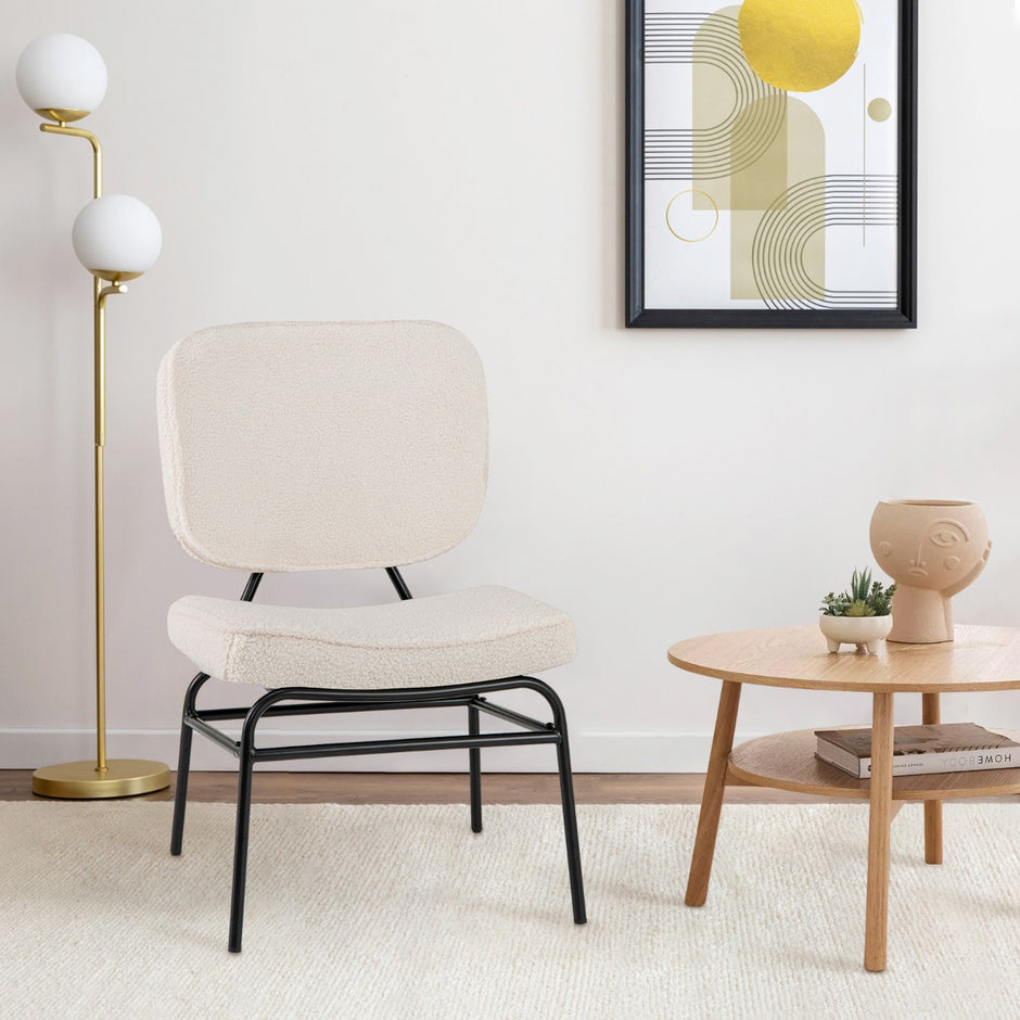 Matstol – med böjd sits och ryggstöd Sherpa Köksstol Klädd – Beige